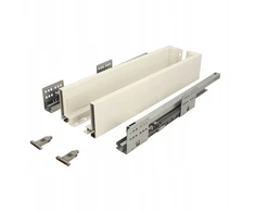 Metalinis stalčius Gamet S-box žemas H=84mm baltas ilgis 450mm