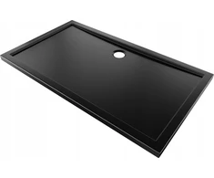 Mexen Flow stačiakampis slim dušo padėklas 140 x 70 cm juodas matinis