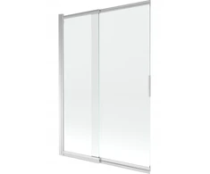 Mexen Fox dviejų dalių vonios sienelė 120 cm chromas