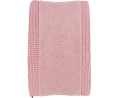 Meyco Teddy vystymo kilimėlio užvalkalas (minkštas vystymo kilimėlio užvalkalas, lengva priežiūra ir aukšta kokybė, 100% vaflių medvilnė, teddy vilna, 50 x 70 cm), sena rožinė