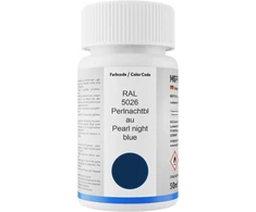 Mg Prime dažų pieštukų rinkinys Ral 5026 Pearl Night Mėlyna/pearl Night Mėlyna blizgus pagrindinis sluoksnis skaidrus lakas po 50 ml kiekvienas