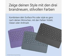 Micorosoft Microsoft Surface Pro 12 colių klaviatūra | Suderinama su Surface Pro (1-oji karta) | Antracito