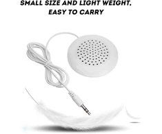 Kompiuterio kolonėlės Mini 3.5mm Pagalvės Garsiakalbis Nešiojamas Mp3/mp4/cd/telefonui (baltas)