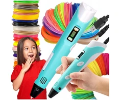 Mini 3d spausdinimo rašiklis vaikams 3d pen magic + Pla filamentas 110 metrų