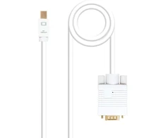Mini Displayport į Vga adapterio laidas, 3m, baltas