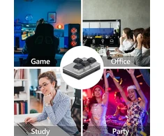 Mini klaviatūra su 4 klavišais, belaidė Usb 2.4g Bluetooth su baterija, programuojama klaviatūra, skirta biuro darbui, žaidimams, medijai, pramonei