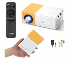 Mini nešiojamas Usb projektorius su įmontuotu garsiakalbiu + pultelis, puikus vaizdas!