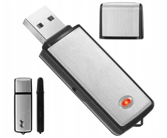 Mini šnipinėjimo diktofonas, pasiklausymo įrenginys, pendrive, diskretiškas Usb 2in1 įrašymo įrenginys