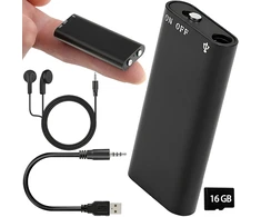 Mini šnipinėjimo diktofonas pasiklausymui aptikti 16 Gb
