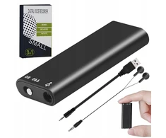 Mini šnipinėjimo diktofonas pasiklausymui aptikti 8gb įkrovimas per usb