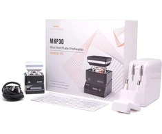 Miniware Original Mhp30 Mini elektrinė reguliuojamos temperatūros Oled ekranu kaitinimo plokštė litavimo stotelė su pašildymo funkcija, suvirinimo įrankis (mhp30 su 65 W galia)