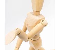Misko Pasaka Medinis Manekenas Piešimui - 30 cm Vyriškas Lėlinis Modelis