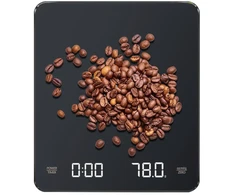 Miuuipi mini kavos svarstyklės su laikmačiu, įkraunamos espresso svarstyklės, 3kg / 0,1 g tikslios svarstyklės espresso, su led ekranu, nešiojamos skaitmeninės virtuvinės svarstyklės su automatiniu laiko skaičiavimu