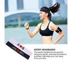 Mobestech 2 vnt. japoniškas galvos raištis Bushido Hachimaki galvos raištis Samurai Karate galvos raištis šefo bandana sporto treniruotėms maisto gaminimo virtuvės reikmenys (mėlyna + balta)