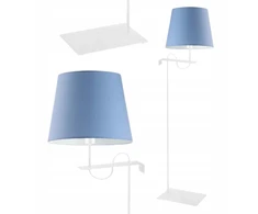 Moderni mėlyna Led E27 pastatoma lempa su gaubtu