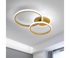 Modernus led lubų šviestuvas, 42 w, 4700 lm, kūrybingas apvalus lubų šviestuvas, auksinės akrilo lubų lempos, svetainės lempa, lubų apšvietimas miegamajam, svetainei, virtuvei, valgomajam, 6500 k šaltai balta