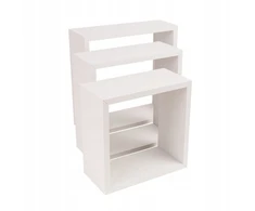 Modulinės pakabinamos sieninės lentynos - Fss 270/240/210 Balta
