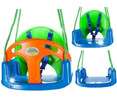 Modulinės sodo sūpynės vaikams, tvirtos, pakabinamos, 3 viename sėdynė, 25 kg