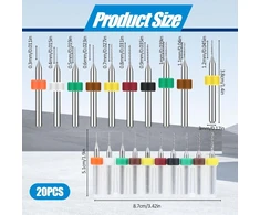 Molain mikro grąžtų rinkinys, 0,3 mm - 1,2 mm pcb mikro spiraliniai grąžtai iš volframo plieno mini grąžtai pcb spaudos plokštės graviravimo grąžtai dervai, stiklui, juvelyrikai, štampavimui, grandinėms (0,3 mm - 1,2 mm)