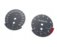 Moman prietaisų skydelio ciferblatai Bmw E90 335is, pakeitimas su Mph