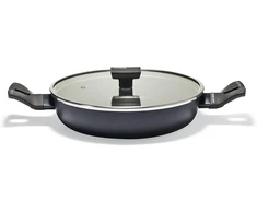 Moneta 0013685401 Nova keptuvė su dangčiu, aliuminis, juoda, 24 cm