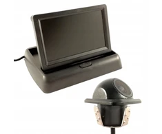 Monitorius 4,3'' Atbulinės eigos Kamera Priekis Galas Rinkinys 12v