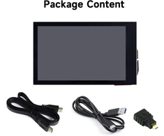 Monitorius Waveshare 3.5 colių ips capacitive touch lcd ekranas, 480 x 800 rezoliucija, 5 taškų lietimo hdmi ekranas, reguliuojamas ryškumas, suderinamas su raspberry pi/jetson nano/pc windows 11/10/8.1/8/7