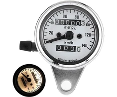 Motociklo dvigubas odometras spidometras su naktiniu apšvietimu, universalus motociklo spidometras odometras 12 V naktinio matymo matuoklis odometro lentelė