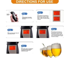 Alkotesteris Mr.twinklelight alkoholio testeris, tikslus policijos alkoholio matuoklis su 30 kandiklių, profesionalus alkoholio testeris su skaitmeniniu lcd ekranu naudojimui namuose ar vakarėliuose