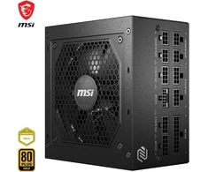Msi Mag A850gl Pcie5 Maitinimo Šaltinis, 850w, 80 Plus Gold, Visiškai Modulinis, Atx 3.0, Palaiko Pcie 5.0 Gpu, 120 Mm Fdb Ventiliatorius Su Dinaminiais Rutuliniais Guoliais, Full-bridge Llc, Juodas Plokščias Kabelis