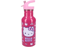 My sweety pop gertuvė mergaitėms Hello Kitty - nerūdijantis plienas - lovelė - vaikų darželis - mokykla - atostogos - maistas - 22 cm - 500 ml - hidratacija - dovanos idėja - butelis (hello Kitty - rožinė)