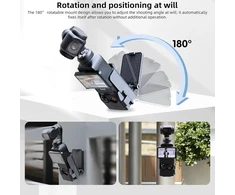 Necdeol magnetinis laikiklis, skirtas dji osmo pocket 3, 180° reguliuojamas magnetinis laikiklio spaustukas, pocket 3 priedų prailginimo adapteris, magnetinis dėklo laikiklis stalui ir vertikaliems paviršiams