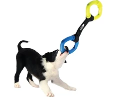 Nerf Dog Two Ring Strap Tug žaislas šunims, 33 cm