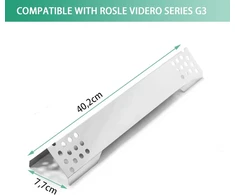 Nerūdijančio plieno kaitinimo plokštė, skirta rösle videro serijoms g3, g3-s, g3-s nero, vario+, 40,2 cm degiklio dangtelio atsarginės dalys, liepsnos skirstytuvas, skirtas rösle videro g2, g4, g6 serijoms ir zanzibar aromato bėgeliams