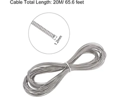 Nerūdijančio plieno vielinis lynas 1.2mm, 20m, 304 klasė