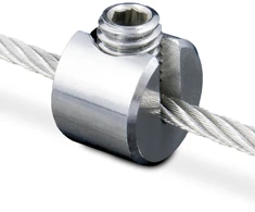 Nerūdijančio plieno virvės fiksatorius, 6 mm, 10 vnt.