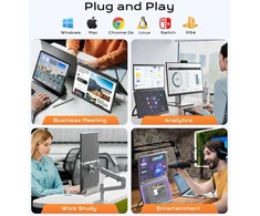 Nešiojamas monitorius nešiojamam kompiuteriui, 15.6" Ips Fhd