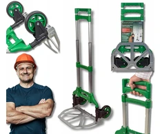 Nešiojamas sulankstomas transportavimo platforminis sandėlio vežimėlis 70kg Rockforce