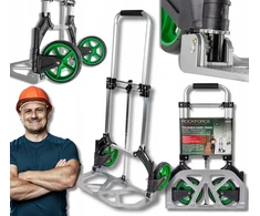 Nešiojamas sulankstomas transportavimo sandėliavimo platforminis vežimėlis 70kg Rockforce