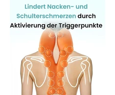 Neuleben Therapoint trigerinių taškų masažuoklis originalus nugaros tempiklis kaklo pagalvėlė kaklo ir pečių atpalaidavimui viršutinės nugaros masažo taškas trapecinis ir kaklo masažuoklis
