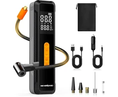 Neverland dviračio pompa elektrinis oro kompresorius - akumuliatorinis oro siurblys dviračio pompa padangų pripūtėjas oro kompresorius 150 Psi 20000 Mah 4 režimai oro kompresorius padangų pripūtėjas skaitmeninis ekranas maitinimas