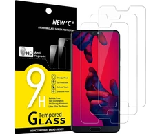 New'c 3 vnt. Huawei P20 Pro grūdinto stiklo ekrano apsaugos rinkinys, atsparus įbrėžimams, 9h kietumas, Hd skaidrumas, 0,33 mm itin skaidrus, itin atsparus