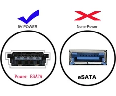 Nfhk Usb-c į Power Over Esata Dc5v adapteris Usb 3.0 į Hdd/ssd/odd Esatap keitiklis