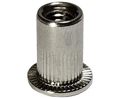 Nitonakreipėlis nerūdijančio plieno A2 didelis flanšas, griebtuvas 0,5-3 mm M6 50 vnt.