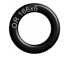 O-žiedas 166x6 Nbr70, atsparus alyvai (1 vnt.)