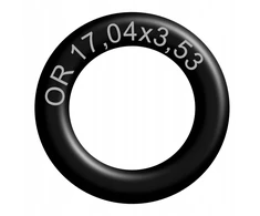O-žiedas 17,04x3,53 Nbr70 guminis, atsparus alyvai (1 vnt.)