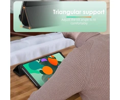 Odinis dėklas, suderinamas su Blackview Tab 60, apsauginis dėklas planšetiniam kompiuteriui 8,68 colio, pagamintas iš odos, pc galinė dalis + odinis priekis