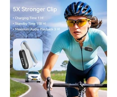 Kompiuterio kolonėlės Ohlpro nešiojama bluetooth kolonėlė, maža, prisegama kolonėlė, mini kolonėlė, du nešiojimo būdai, belaidė su bass hd garsu, ipx5 atspari vandeniui, idealiai tinka kelionėms, sportui ir lauke, pilka