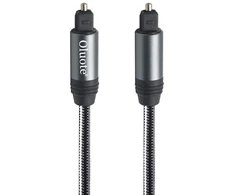 Oluote optinis audio kabelis, toslink kabelis, aliuminio korpusas, abs jungtis, skaitmeninis optinis kabelis soundbar, televizoriui, ps4, XBOX, žaidimų konsolei ir daugiau (1.5 m)