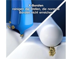 Oral-b Pro Sensitive Clean elektrinių dantų šepetėlių galvutės, 12 vnt. pakuotė, švelnus dantų valymas, X formos šereliai, originalus Oral-b dantų šepetėlių priedas, supakuota į pašto dėžutę